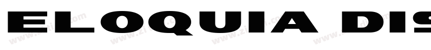 Eloquia Display Bold字体转换